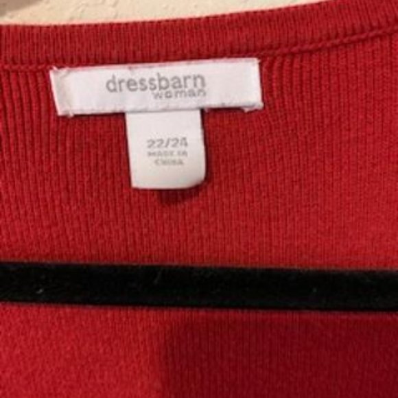 Dress Barn Red Sweater - Picture 2 of 5